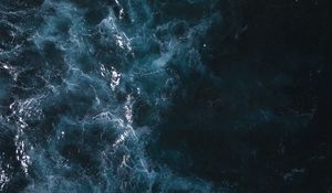 Preview wallpaper ocean, sea, water, aerial view, waves