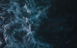Preview wallpaper ocean, sea, water, aerial view, waves
