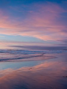 Preview wallpaper ocean, shore, beach, sky, california