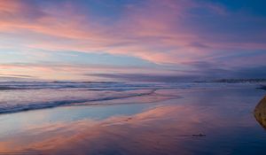 Preview wallpaper ocean, shore, beach, sky, california