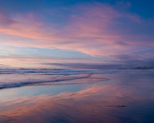 Preview wallpaper ocean, shore, beach, sky, california