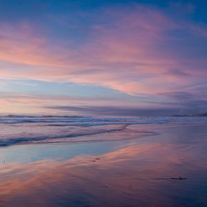 Preview wallpaper ocean, shore, beach, sky, california