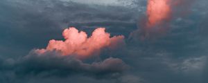 Preview wallpaper ocean, sky, clouds, sunset