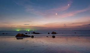 Preview wallpaper ocean, sunset, coast, horizon, thailand