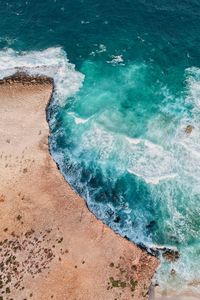 Preview wallpaper ocean, surf, aerial view, foam, water