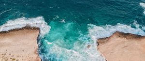 Preview wallpaper ocean, surf, aerial view, foam, water