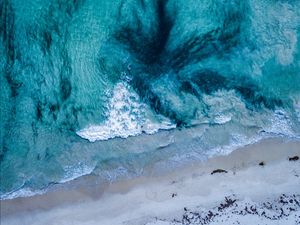 Preview wallpaper ocean, surf, aerial view, sea, waves, coast, australia
