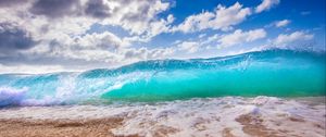 Preview wallpaper ocean, surf, foam, hawaii, beach