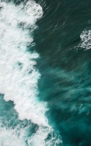 Preview wallpaper ocean, surf, wave, water, foam