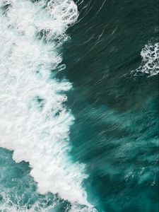 Preview wallpaper ocean, surf, wave, water, foam