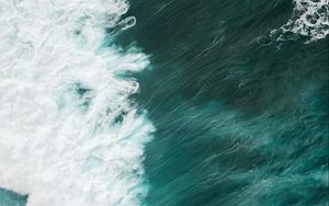 Preview wallpaper ocean, surf, wave, water, foam