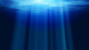 Preview wallpaper ocean, water, rays, depth