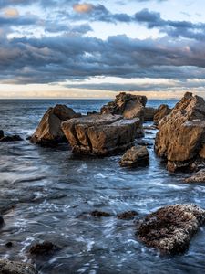 Preview wallpaper ocean, water, rocks, stones