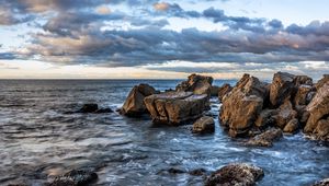 Preview wallpaper ocean, water, rocks, stones