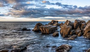 Preview wallpaper ocean, water, rocks, stones