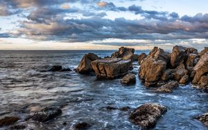 Preview wallpaper ocean, water, rocks, stones