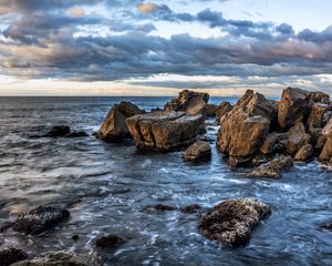 Preview wallpaper ocean, water, rocks, stones