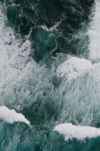 Preview wallpaper ocean, water, waves, aerial view