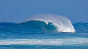Preview wallpaper ocean, wave, water, foam, blue