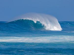 Preview wallpaper ocean, wave, water, foam, blue