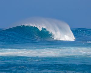 Preview wallpaper ocean, wave, water, foam, blue