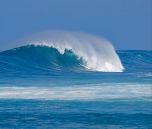 Preview wallpaper ocean, wave, water, foam, blue