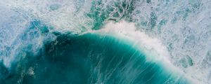 Preview wallpaper ocean, waves, aerial view, water, surface