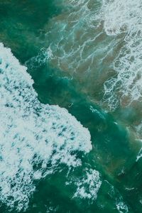Preview wallpaper ocean, waves, aerial view, surface, water