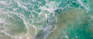 Preview wallpaper ocean, waves, aerial view, water