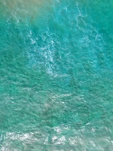 Preview wallpaper ocean, waves, blue, aerial view