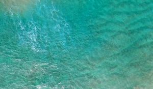 Preview wallpaper ocean, waves, blue, aerial view