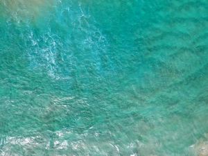 Preview wallpaper ocean, waves, blue, aerial view