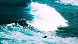 Preview wallpaper ocean, waves, surfing, surf, foam