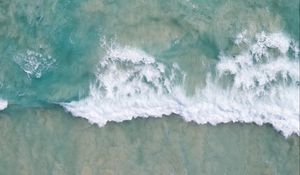 Preview wallpaper ocean, waves, water, aerial view