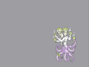 Preview wallpaper octopus, couple, people, learning