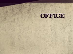 Preview wallpaper office, word, inscription, wall, texture