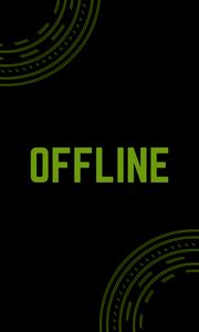 Preview wallpaper offline, inscription, green, status