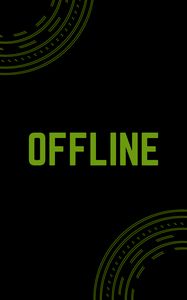 Preview wallpaper offline, inscription, green, status