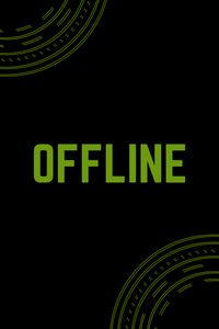 Preview wallpaper offline, inscription, green, status