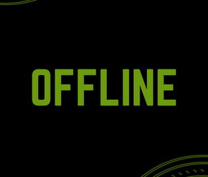 Preview wallpaper offline, inscription, green, status