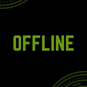 Preview wallpaper offline, inscription, green, status