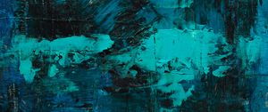Preview wallpaper oil paint, canvas, brush strokes, blue, shades, modern art, abstract