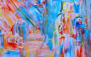 Preview wallpaper oil paints, multicolored, abstraction