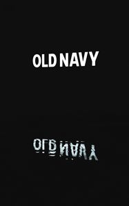 Preview wallpaper oldnavy, words, inscription, glow, black