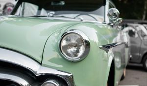 Preview wallpaper oldtimer, retro, car, headlights