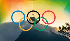 Preview wallpaper olympic games rio 2016, rio de janeiro, brazil, corcovado