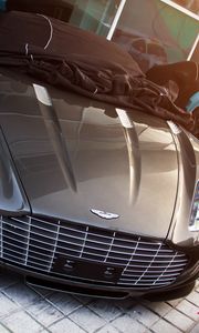 Preview wallpaper one-77, aston martin, supercar, light, top view