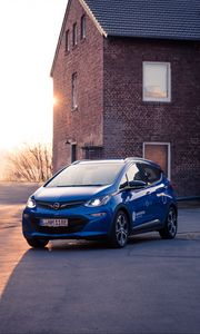 Preview wallpaper opel ampera, opel, car, blue