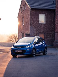 Preview wallpaper opel ampera, opel, car, blue