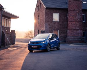 Preview wallpaper opel ampera, opel, car, blue